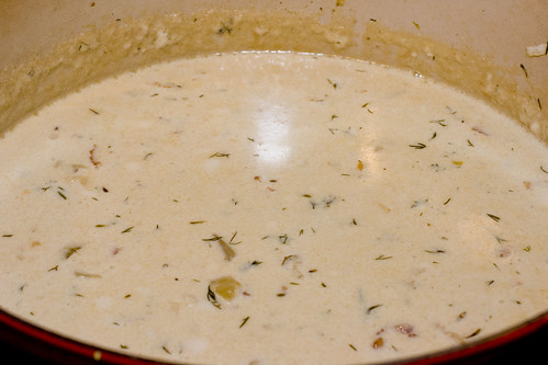 Completed New England Clam Chowder