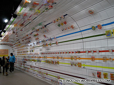 Wide view of the instant noodles and cup noodles time line
