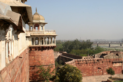 View over the river from Agra Fort 1