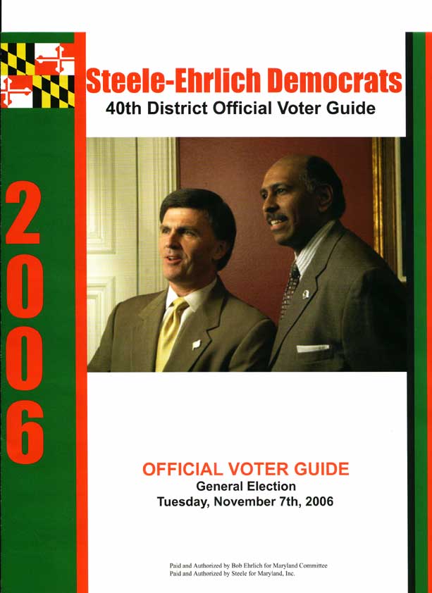 Michael Steele Sample Voter Guide Image