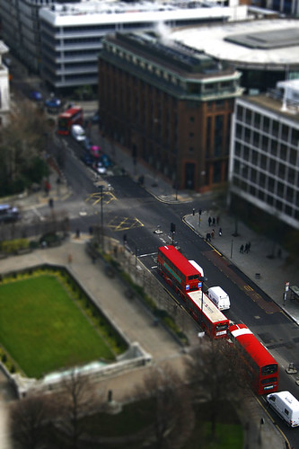 Tilt shift, london buses
