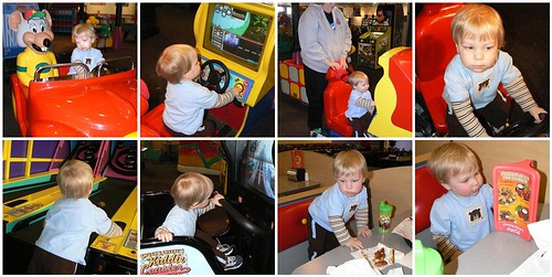 First real trip to Chuck E Cheese for the Little Guy