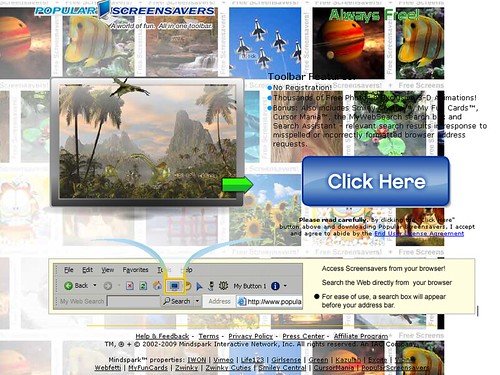 Fake Screensaver Site (Adware/FastScan)