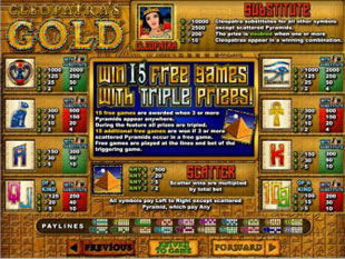 cleopatra's gold free game