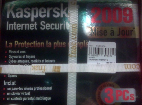 Kapersky Internet Security à la FNAC