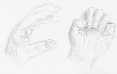 Keys to Drawing, Project 1-B - Hand, 3rd attempt