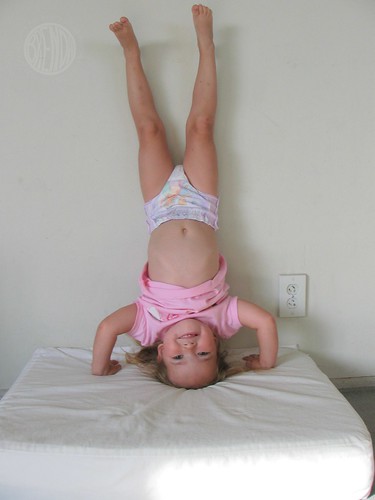 headstand girl