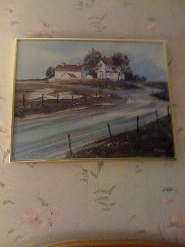 The art at the Olde Amish Inn