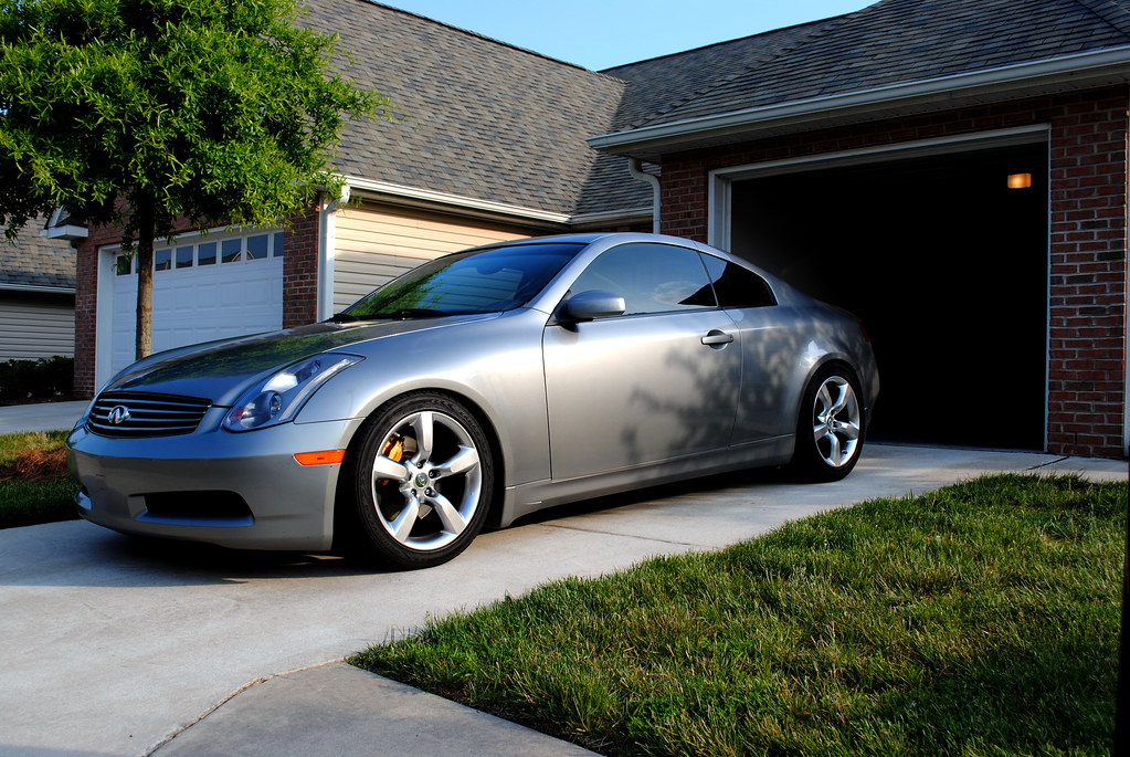 04 G35 Coupe with 350z Anniversary wheels.
