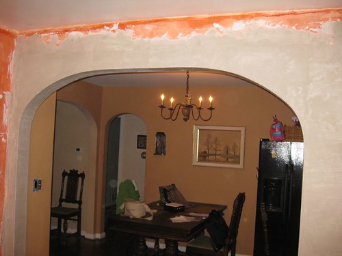 plastered arch
