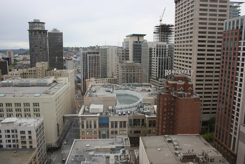 View from our Sheraton Seattle Hotel Room