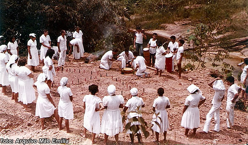 Cachoeira da Suframa, onde em tempos passados se faziam santificadas oferendas.