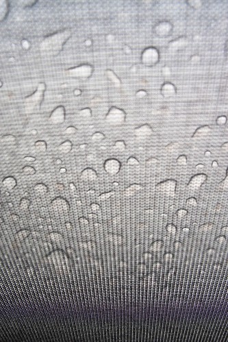 Rain on the outside of my tent @ Zion National Park