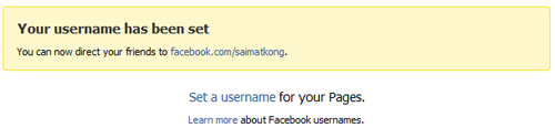 Facebook Username