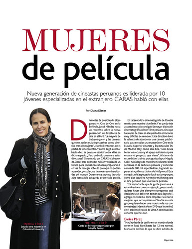 10 directoras peruanas en revista "Caras"