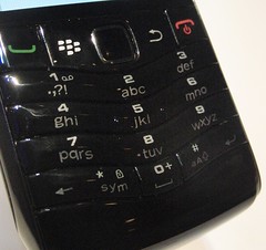 The Pearl 3G with a numeric keypad