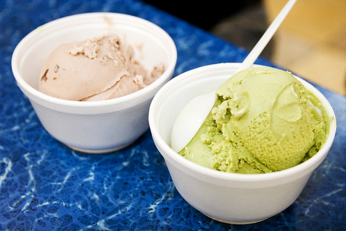 red bean and green tea ice cream