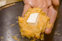 Add 1/2-inch Square of Cheese