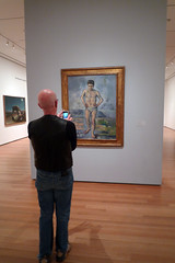 Cezanne's Bather with viewer