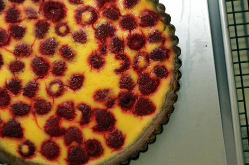 lemon raspberry tart