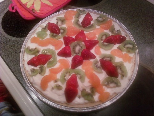 The fruit pizza