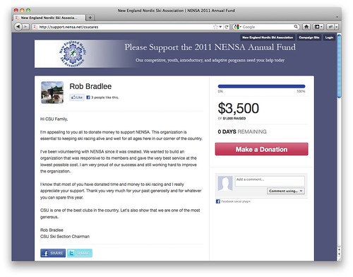 NENSA Fundraising Page