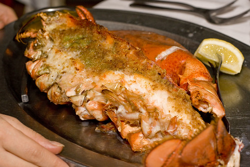 broiled half 4lb lobster