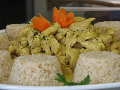 Pollo al Curry con riso al Pilaf