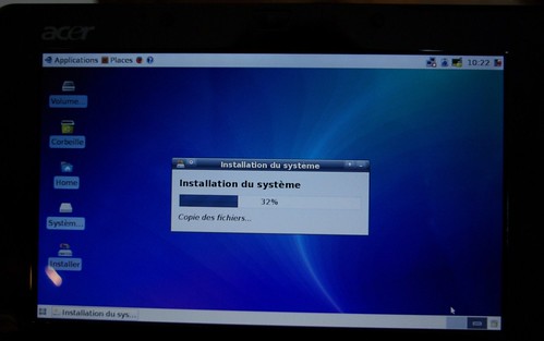Installation de Xubuntu sur un Acer Aspire One