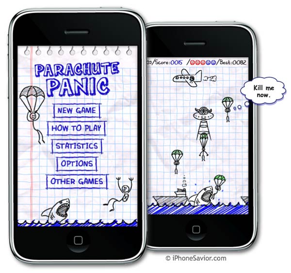 Parachute Panic iPhone App