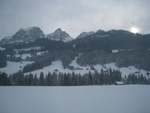 Ski resort area
