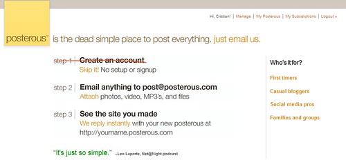 Posterous | Blogging by email