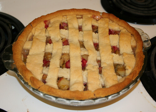 raspberry rhubarb pie