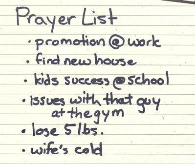 Prayer List Image