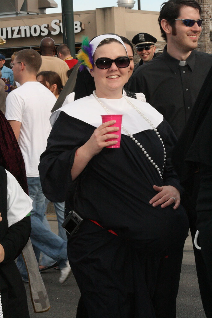 Image result for mardi gras costumes priest nuns