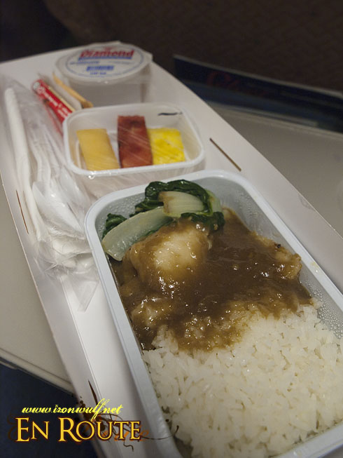 Malaysia Airlines Meal (Ginger Chicken)
