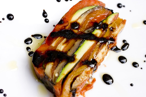 Colorful Vegetable Terrine with Balsamic Reduction 3