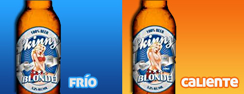 Cómo saber si una cerveza está realmente frí­a Skinny Blonde Beer