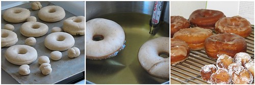 making donuts