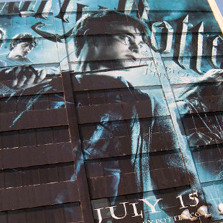 Teenage romance mixes in with action in the latest installment of Harry potter, advertised in downtown Los Angeles on Hollywood Boulevard. Photo by Surabhi Srivastava