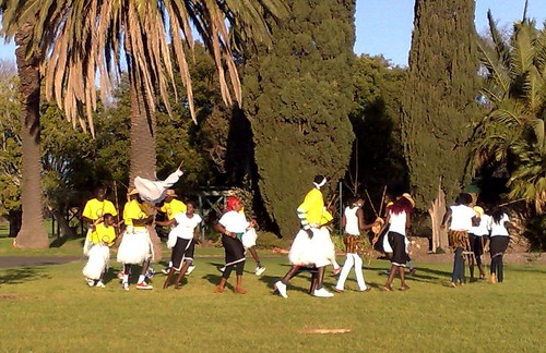 African dancing in Footscray Park