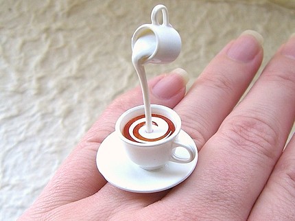 Kawaii Cute Japanese Ring-Tea With Cream 1