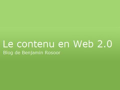 Le contenu en web 2.0