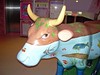 Bull/Ox sculptures at Queens Crossing