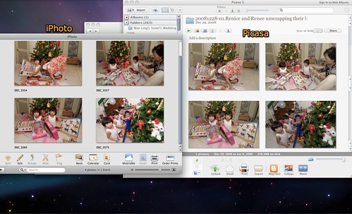 Color rendition: iPhoto vs Picasa 3 for the Mac