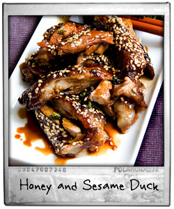 Honey and Sesame Roast Duck