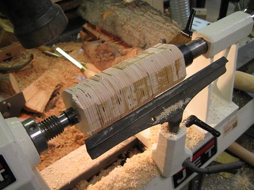 turning baltic birch to cylindrical