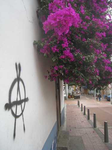 Graffiti abounds in Bogota