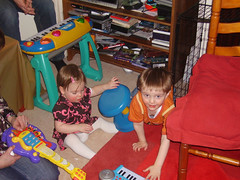 SWP forming a band with his little cousin (flickr)