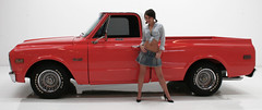 Anna With 1968 GMC Truck • <a style="font-size:0.8em;" href="http://www.flickr.com/photos/85572005@N00/3395822875/" target="_blank">View on Flickr</a>